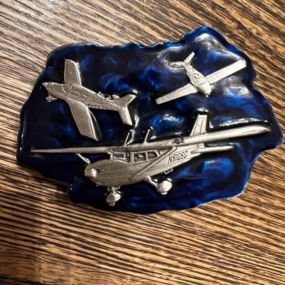 Bergamot brass works Other - Classic vintage Bergamot Brass works enameled brass belt buckle